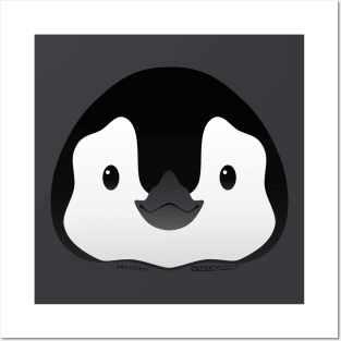 Baby Penguin Face Posters and Art